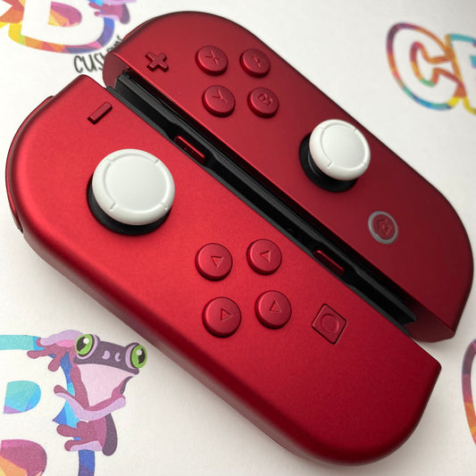 Vampire Red Nintendo Switch Joycons Buttons Nintendo Switch Joycons  - Custom Nintendo Switch Joycon Controllers