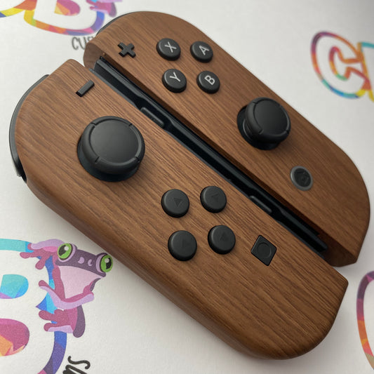 Wood Grain Joy-Cons - Custom Nintendo Switch Joycon Controllers
