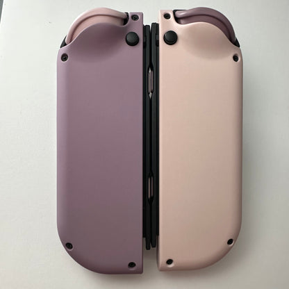 Gray Violet & Sakura Pink with opposite color buttons Nintendo Switch Joycons Buttons Nintendo Switch Joycons  - Custom Nintendo Switch Joycon Controllers