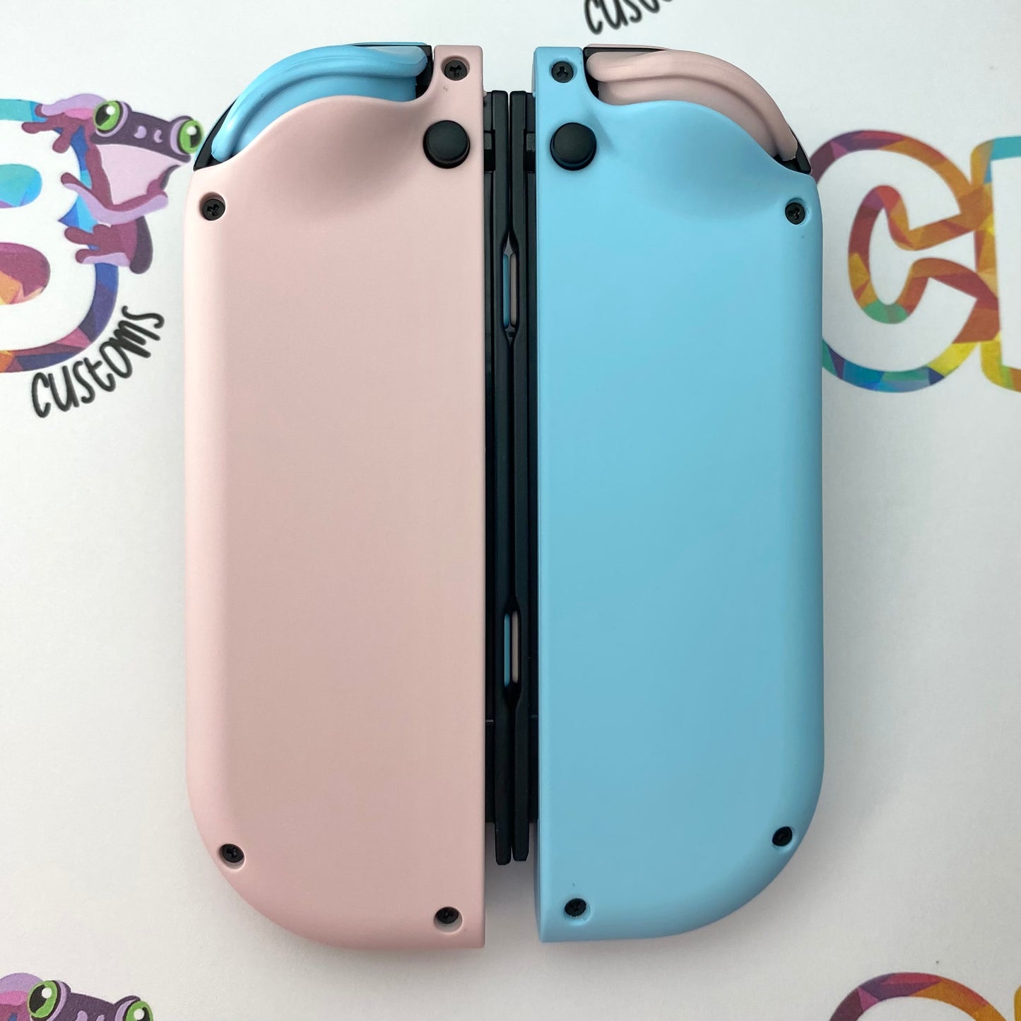 Sky Blue & Sakura Pink Nintendo Switch Joycons Buttons Nintendo Switch Joycons - Custom Nintendo Switch Joycon Controllers