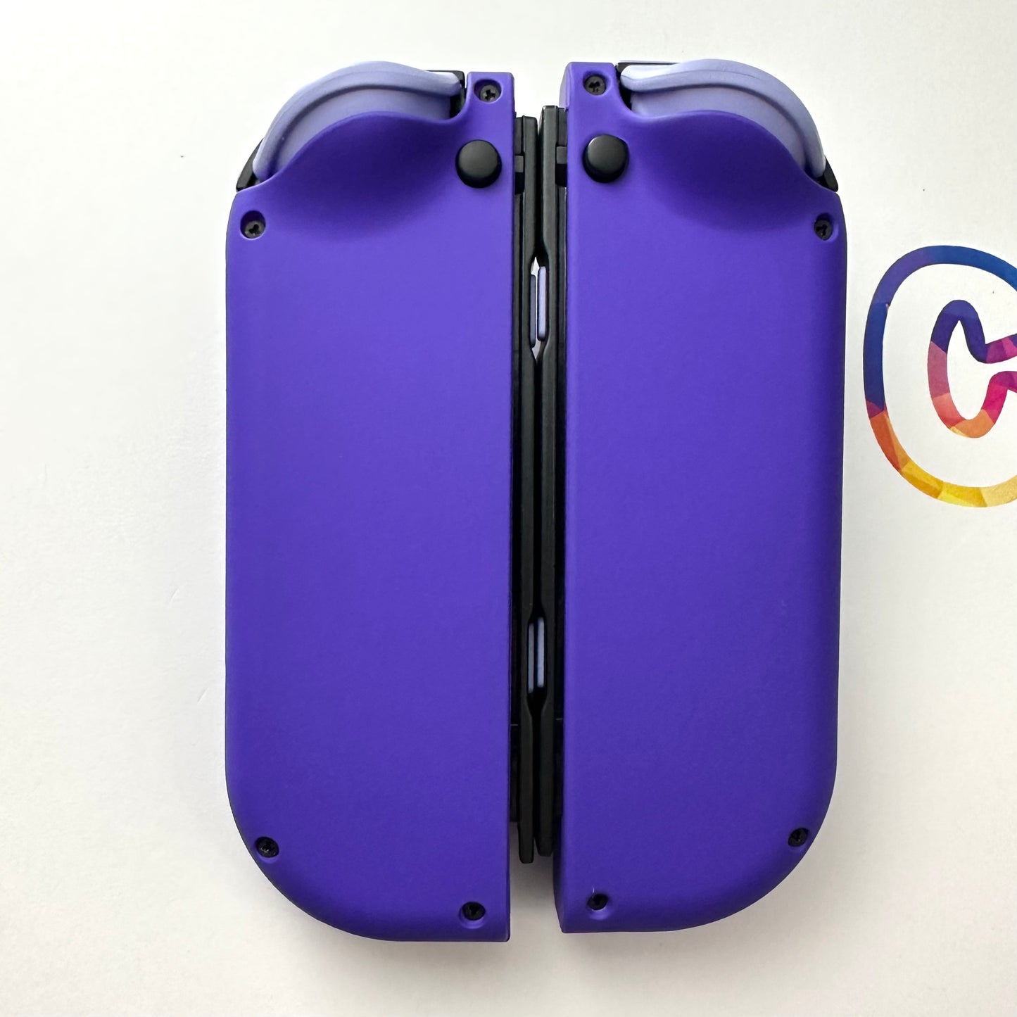 Purple & Violet Buttons Nintendo Switch Joycons - Custom Nintendo Switch Joycon Controllers