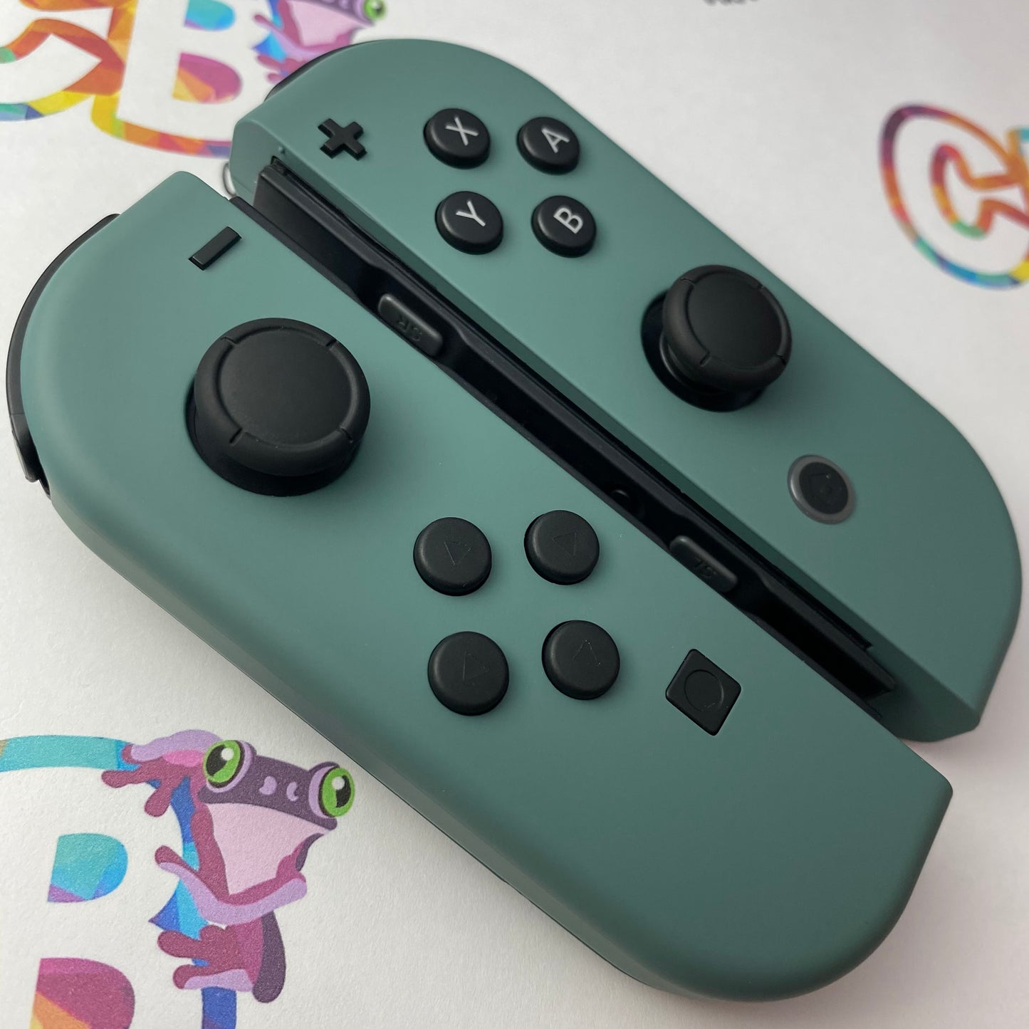 Pine Green Joy-Cons - Custom Nintendo Switch Joycon Controllers