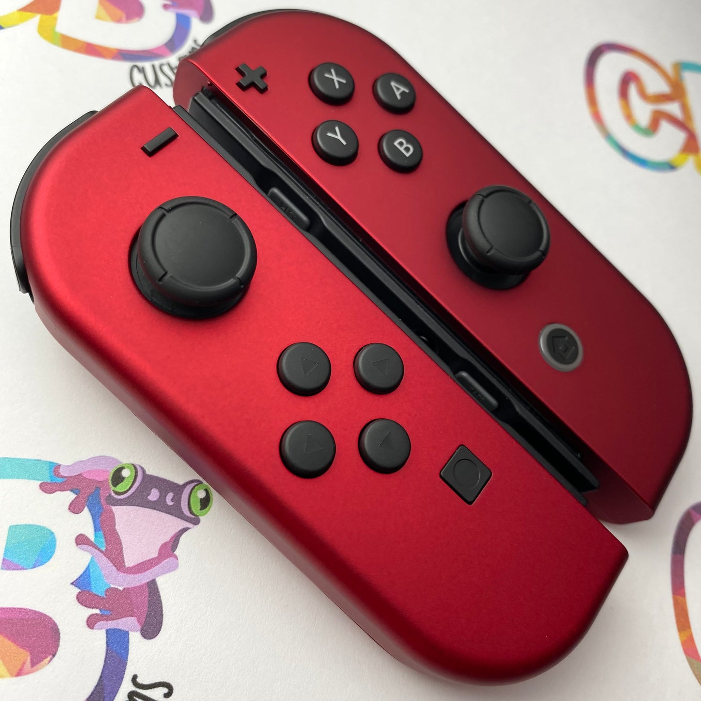 Vampire Red Joy-Cons - Custom Nintendo Switch Joycon Controllers