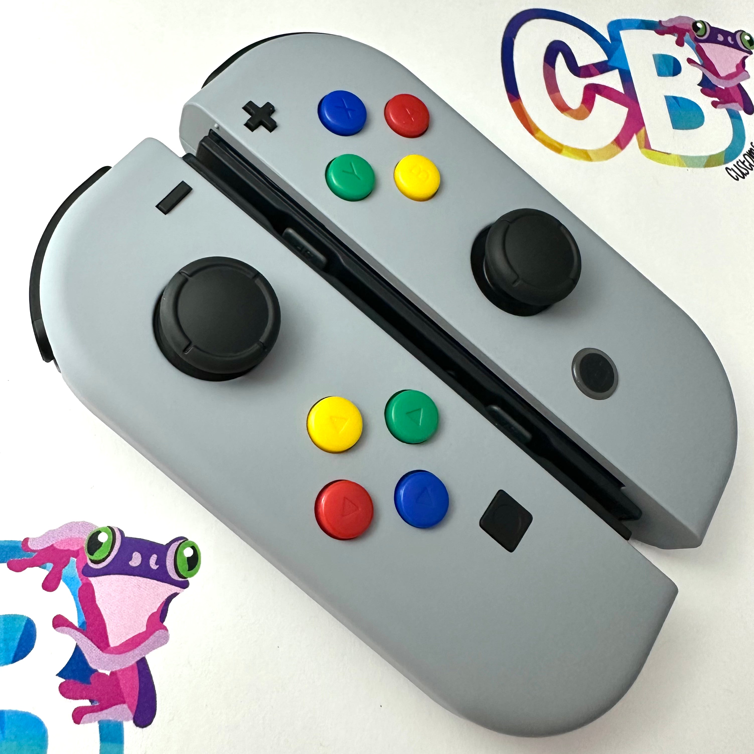 New Hope Gray & SNES Buttons Joy-Cons - Custom Nintendo Switch Joycon ...