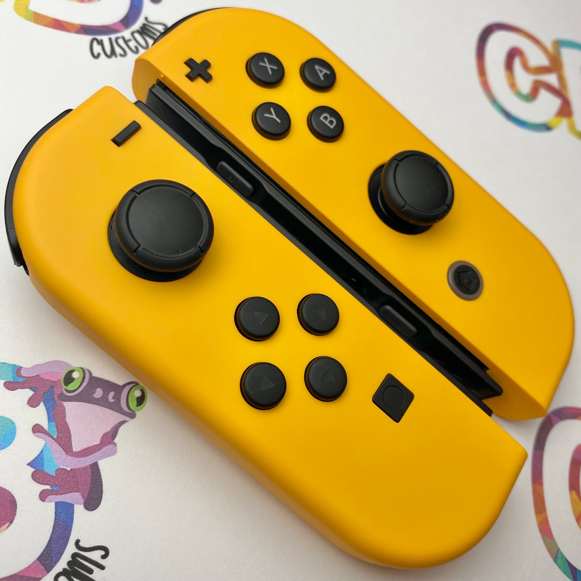 Neon Yellow Pre Owned Joy Con Caution Yellow Joy-Cons Custom