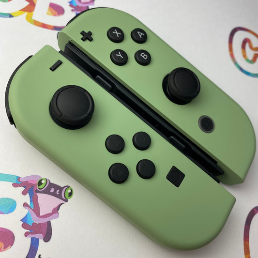 Matcha Green Joy-Cons - Custom Nintendo Switch Joycon Controllers