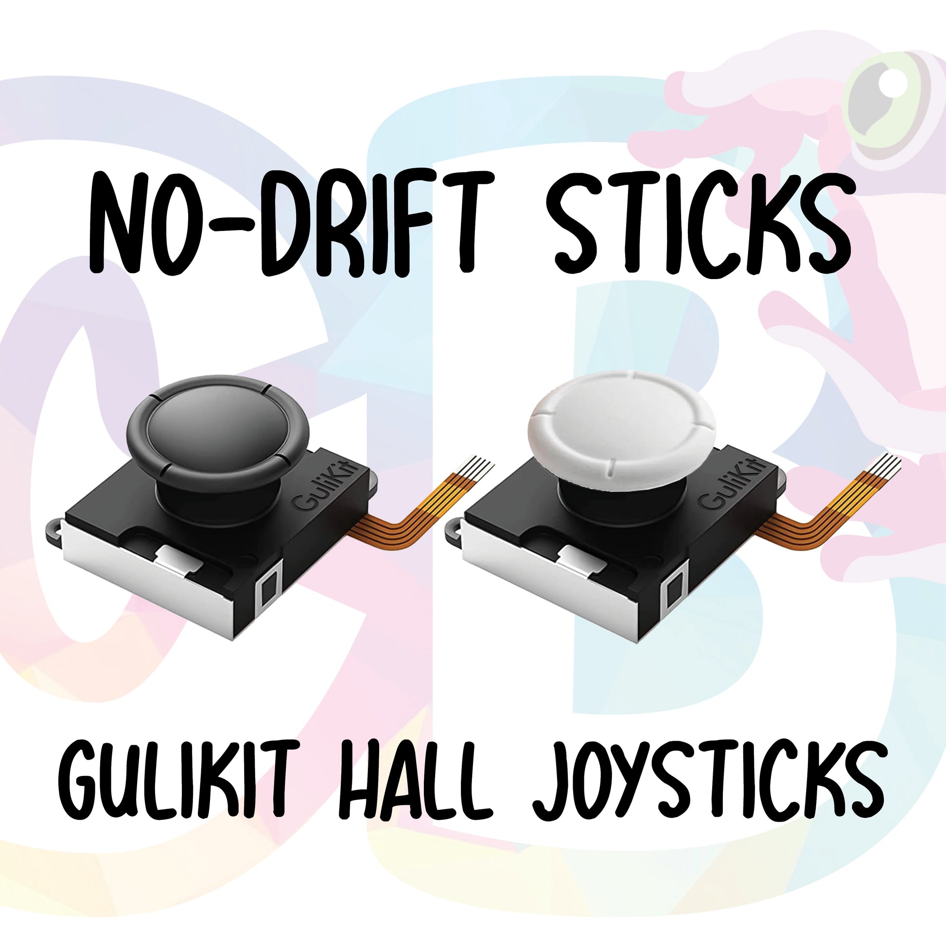 Hall Effect No Drift Joy Cons NO-DRIFT Stick Upgrade! Gulikit Hall